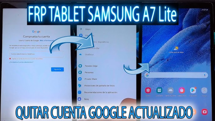 How to bypass Google Account protection in SAMSUNG Galaxy Tab A7 Lite with  Android 11/12 and security patch 06.2022?, How To 
