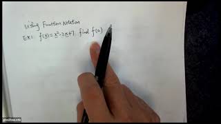 Business Calculus Class 1-1: Function Evaluation and Function Notation