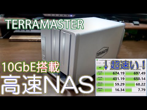 NAS] Incredibly fast! 10GbE-equipped high-speed NAS TERRAMASTER F2
