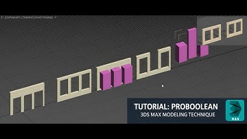 compound object(proboolean) in 3dsmax