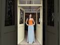 Orange-flavored Spring ootd. #ootd #dress #style #fashion