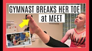 GYMNAST RETURNS TO COMPETITION AFTER TOE SURGERY AND BREAKS HER OTHER TOE