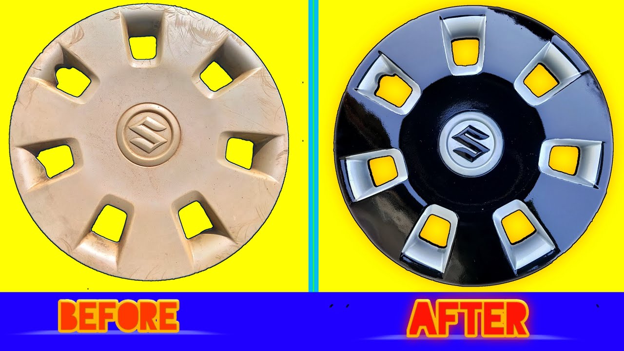 Wheel Cap Restoration Wheel cover paint YouTube