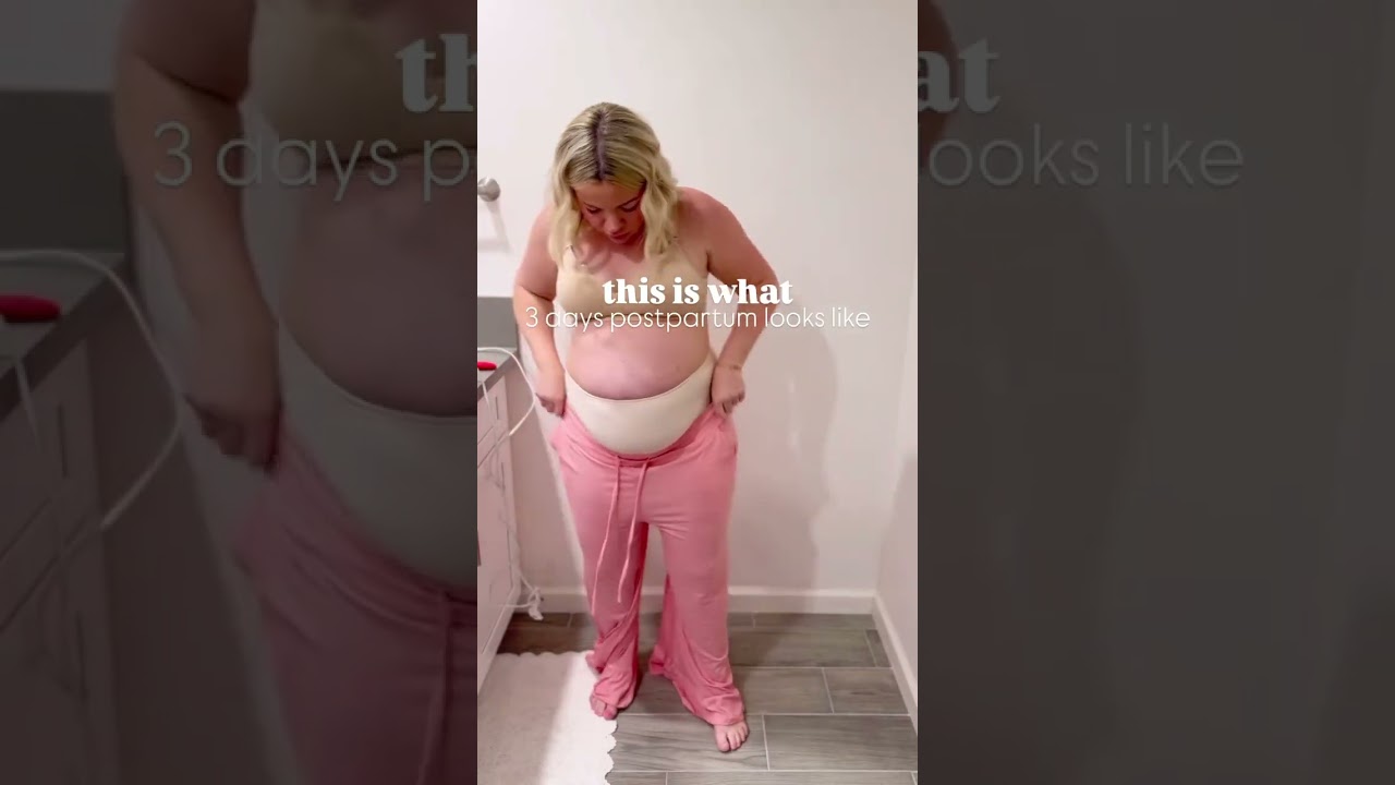 a realistic look at the postpartum belly 🫶🏼😂-it’s normal💕☺️ 