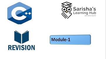 Cpp module-1 revision