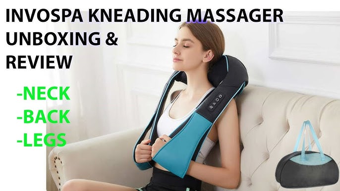 InvoSpa - The Shiatsu back massager comes with a seat vibration mode. The  massager can be used with or without the seat cushion pad, which can be  disconnected from the back massager