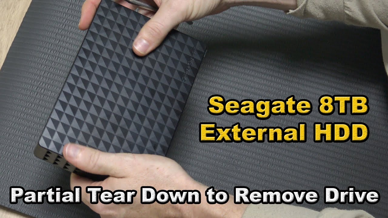 Seagate Expansion 8TB Partial Tear Down - YouTube