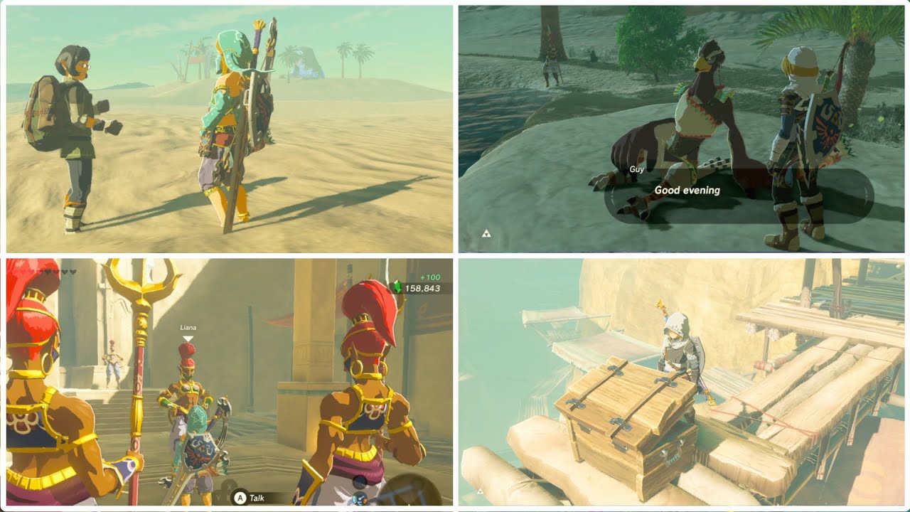 Zelda Breath of the Wild All Gerudo Side Quests YouTube
