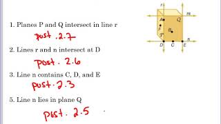 2 5 Postulates and Paragraph Proofs