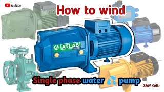 How to wind single phase water pump How to wind single phase water pump