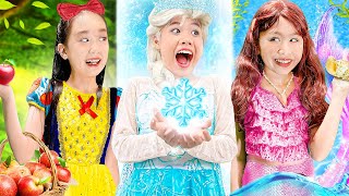 Baby Doll & Friends Became Elsa, Snow White & Little Mermaid! Who Is The Best Disney Princess?