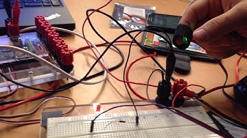 Blinking light from the heart monitor