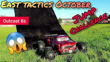 East tactics October Front flip Jump Challenge...Arrma outcast 8s RTR 💪😎