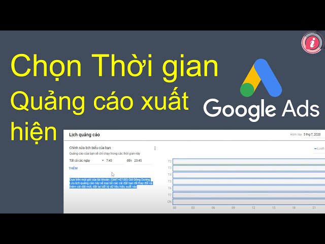 Thời gian xuất hiện quảng cáo trên google ads | quảng cáo google