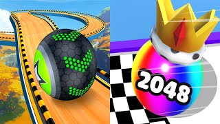 Going Balls VS Ball Merge 2048 - All Levels SpeedRun Gameplay Android iOS Ep 1 screenshot 5