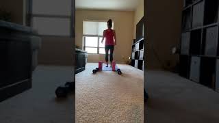 Dumbbell toe taps