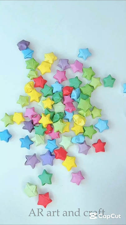 🌟DIY mini 3D stars🌟 #shorts #youtubeshorts #art #craft