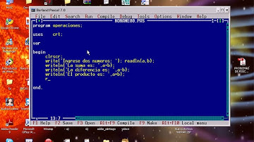 Programa con pascal