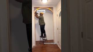 Prefab Plyworx Dual Radius Arch Kit. What how Anthony kerfs the drywall to bend it.