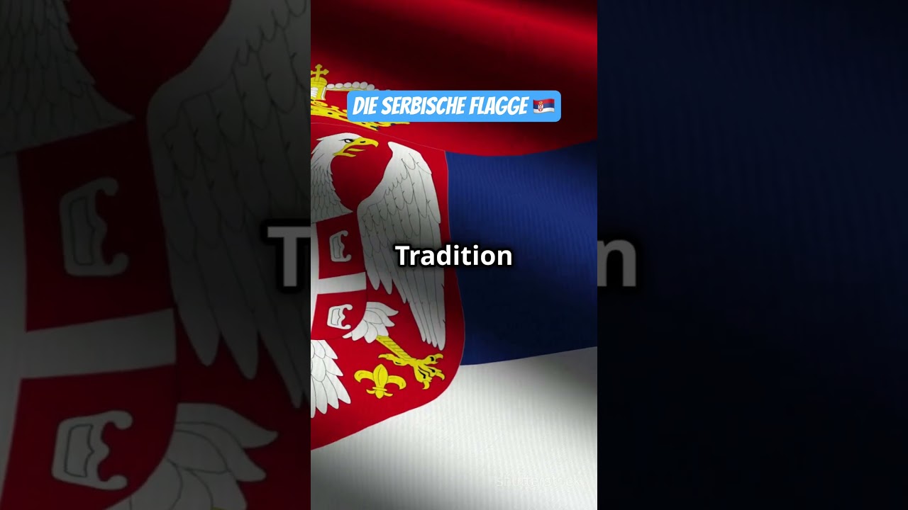 Die schönste Flagge der Welt - Serbische Flagge 🇷🇸 