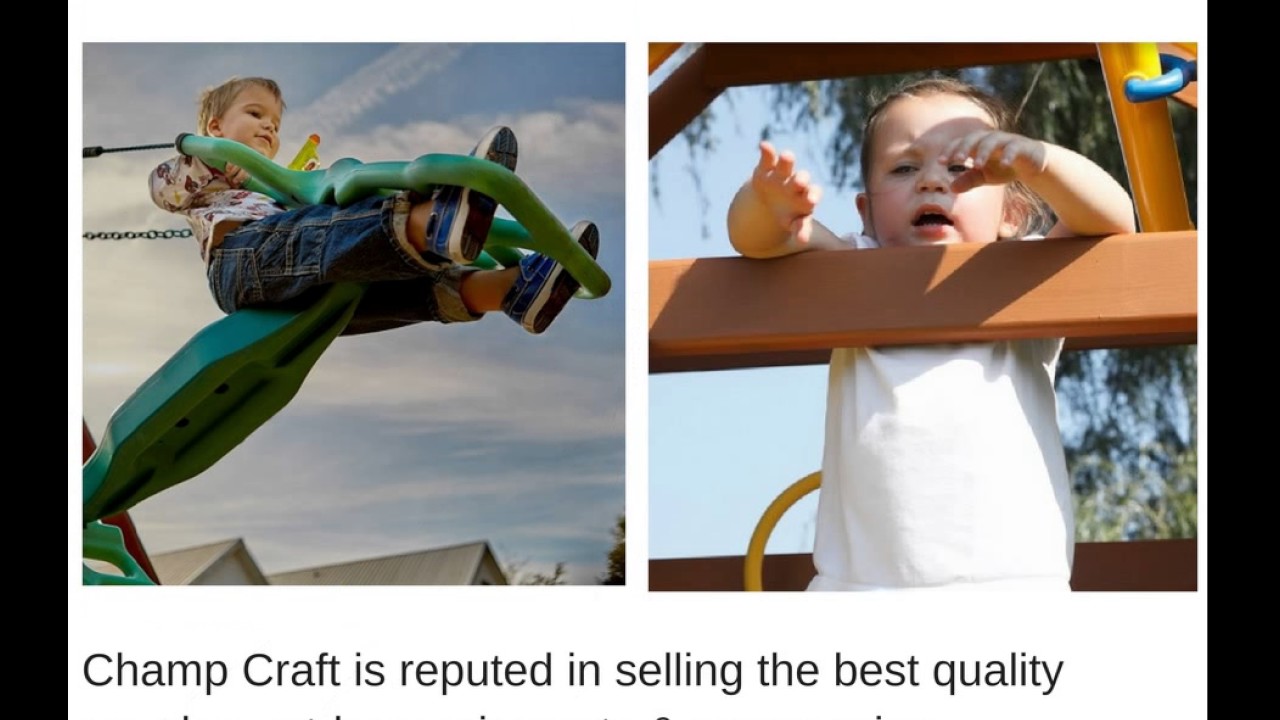 Swing Sets Online from ChmapCraft Playsets Store