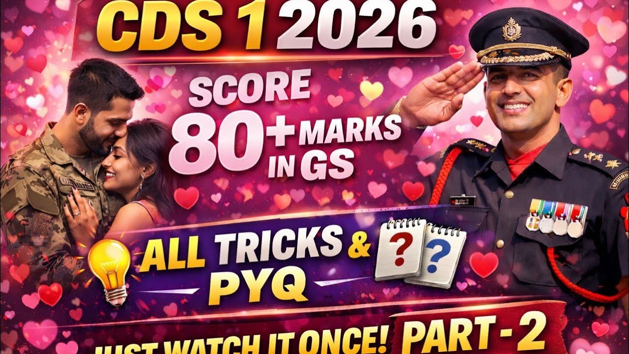 Upsc CDS GS TRICKS WITH PYQ