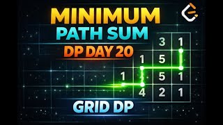 Minimum Path Sum – DP Day 20 | LeetCode 64 Explained with Code