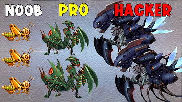 NOOB vs PRO vs HACKER ~ Insect Evolution Full Gameplay (Part 60 Mechine)