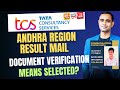 TCS Sending Result For Andhra Pradesh Region Document Verification Means Selected TCS Sending Result For Andhra Pradesh Region Document Verification Means Selected