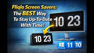 Fliqlo Screen Savers: The BEST Way To Stay Up-To-Date With Time! | GearUpWindows Tutorial screenshot 3