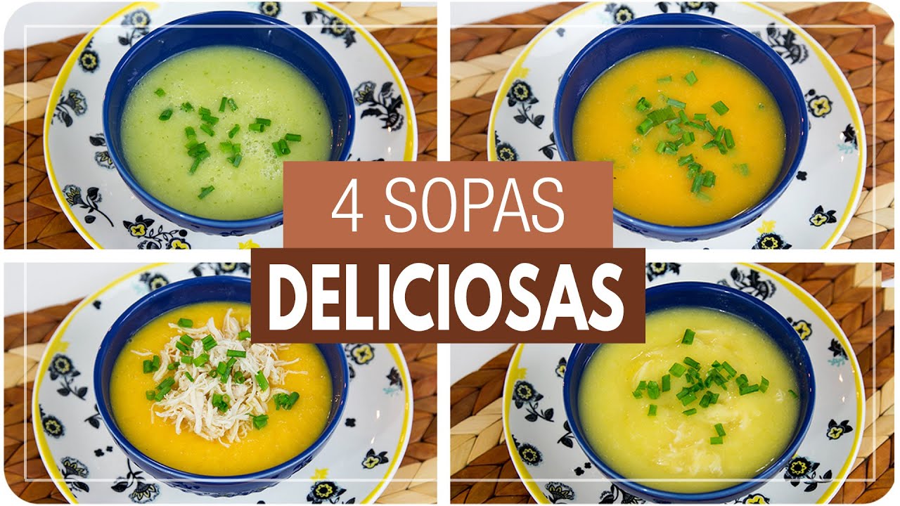 4 Sopas Deliciosas E SaudÁveis Sopa Cremosa De Legumes Mamãe Vida