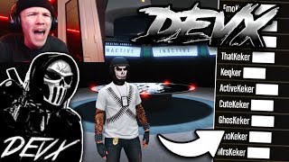 I Went UNDERCOVER in the DEVX Crew in GTA Online... (most tryhard crew in GTA?)