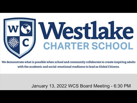 Westlake Charter School - January, 2022 Board Meeting