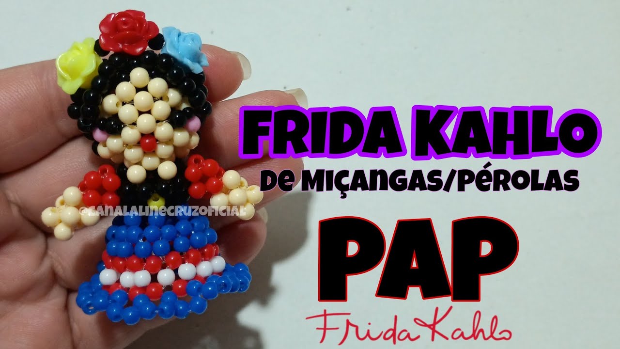 Frida Kahlo de Miçangas/Pérolas- Passo a Passo (Coleção Fofurinhas 02)