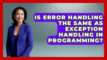 Is Error Handling the Same as Exception Handling in Programming? | Learn To Troubleshoot News