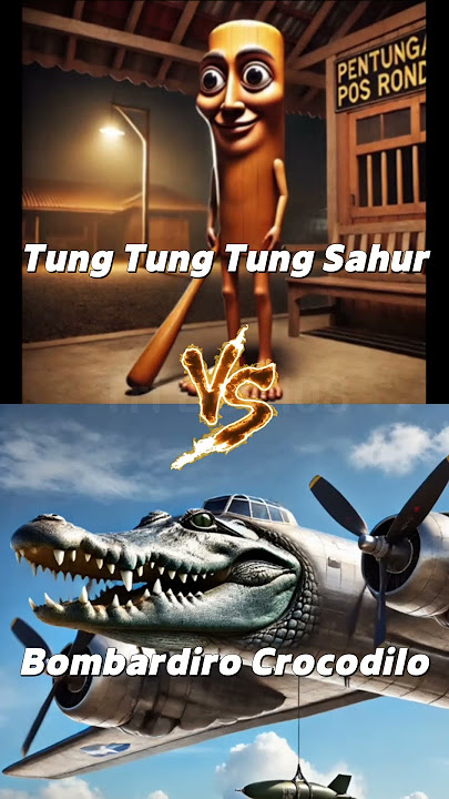 BOMBARDINO CROCODILO VS TUNG TUNG SAHUR || AYO PILIH JAGOAN KALIAN #tungtungsahur #anomali #brainrot