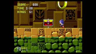 Glitches/Bugs Sonic the Hedgehog: Zipping through a part in Labyrinth Zone 2