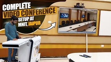 Full Video Conferencing Setup At Malaviya National Institute of Technology, Jaipur #ekin