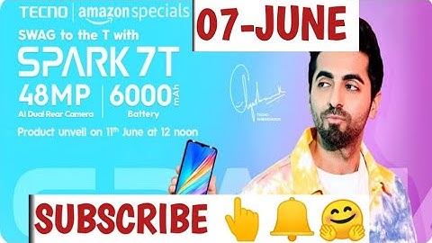 Amazon Techno Spark 7T Quiz Answers Today | WiN Techno Spark 7T |7 June 2021