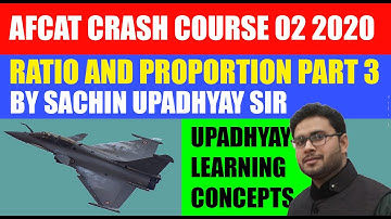 Ratio and Proportion part 3 BY SACHIN UPADHYAY SIR| AGE PROBLEM| AFCAT 2 2020|  ULC|