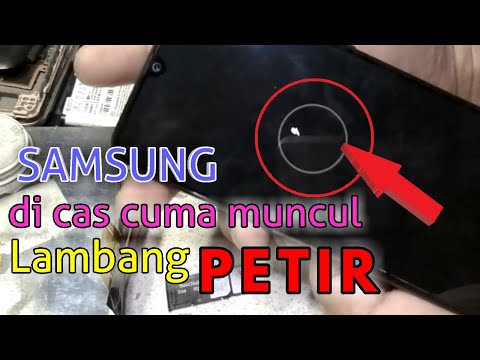 samsung di cas cuma muncul lambang petir