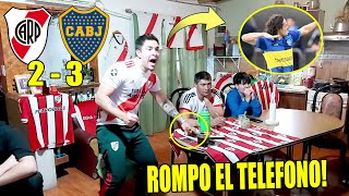 RIVER 2 vs BOCA 3 😡 Reacción de un Hincha de RIVER RE CALIENTE 😡 Superclasico Cuartos de Final