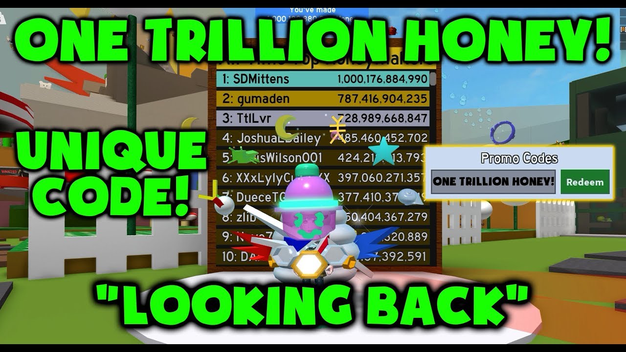 One Trillion Honey Unique Code Roblox Bee Swarm Simulator Youtube - bee swarm simulator sdmittens roblox