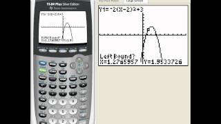 Find the max or min with your calculator