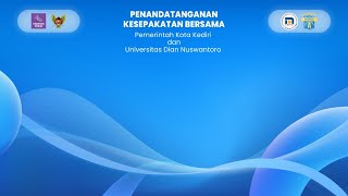 [LIVE] Penandatanganan Kesepakatan Bersama Pemerintah Kota Kediri dan Universitas Dian Nuswantoro