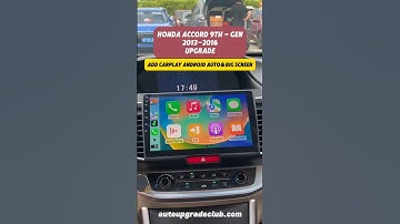 2013-2016 Honda Accord Gets Tesla-Style Screen Upgrade | Wireless CarPlay + AC Display!