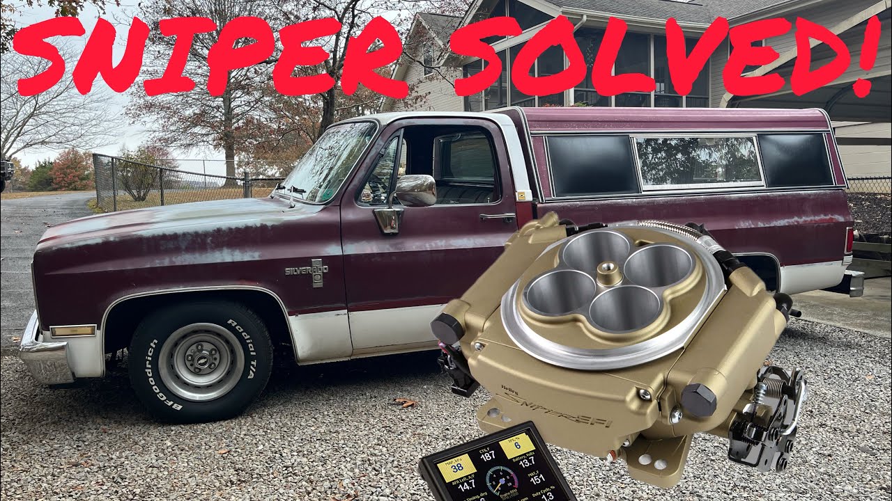 Holley Sniper High Idle Solved! We did it!!!! YouTube