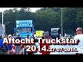 Aftocht Truckstarfestival Assen. 2014 ,27 07 2014