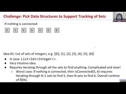 [Disjoint Sets, Video 2] - Quick Find