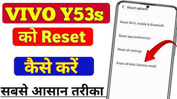 Vivo y53s phone ko reset kaise kare | vivo y53s ko full reset kaise kare | hard reset vivo y53s